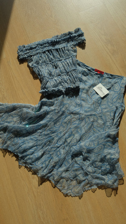 Vintage Rene Derhy mermaid 2 piece set (S)