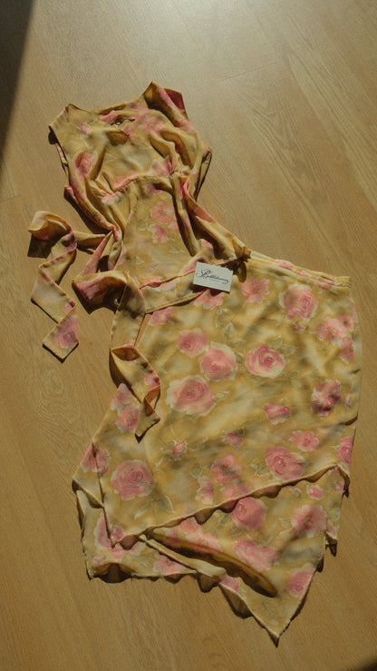 Vintage romance floral 2 piece set (S)