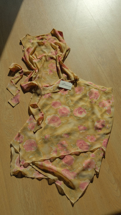 Vintage romance floral 2 piece set (S)