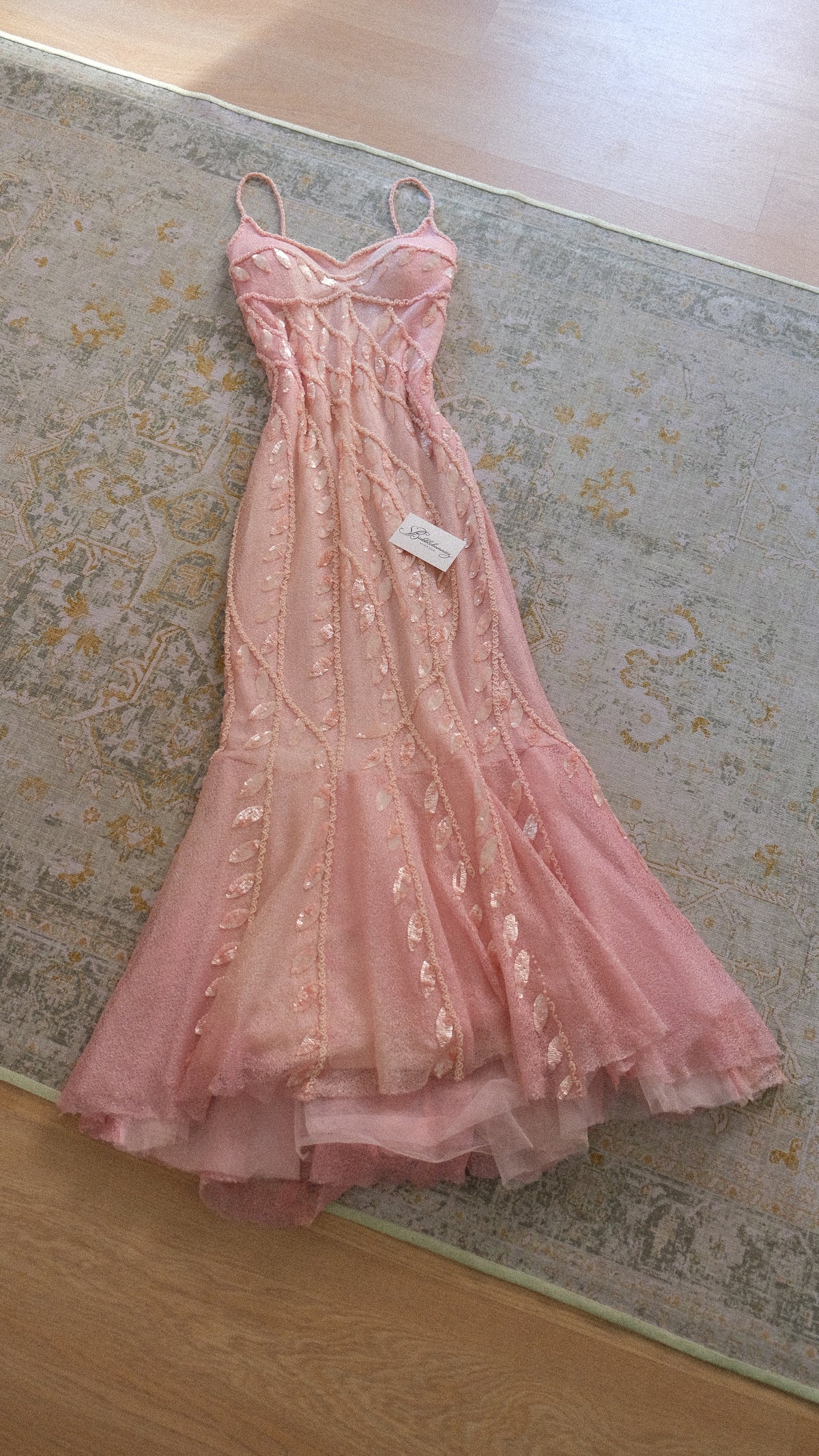 Soft pink fairytale bustier gown (M-L)