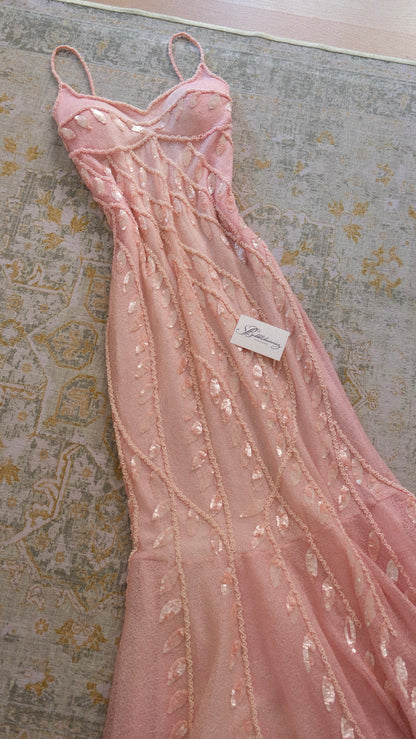 Soft pink fairytale bustier gown (M-L)