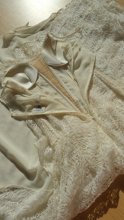Vintage La Perla bridal bustier dress (S-S/M)