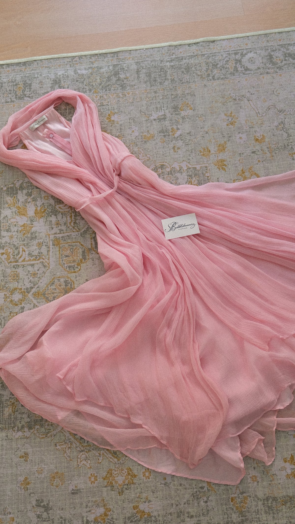 Flowy soft pink dress (S-S/M)