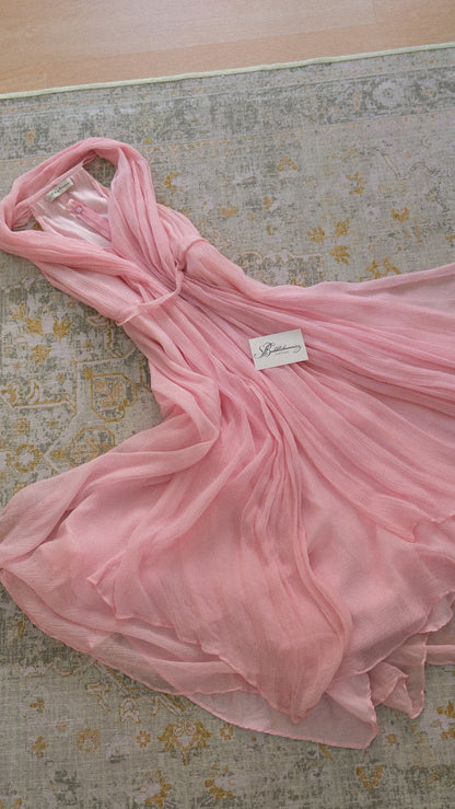 Flowy soft pink dress (S-S/M)