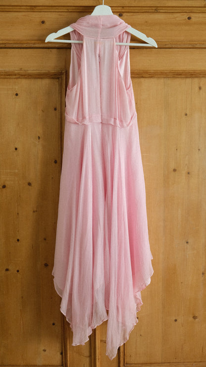 Flowy soft pink dress (S-S/M)