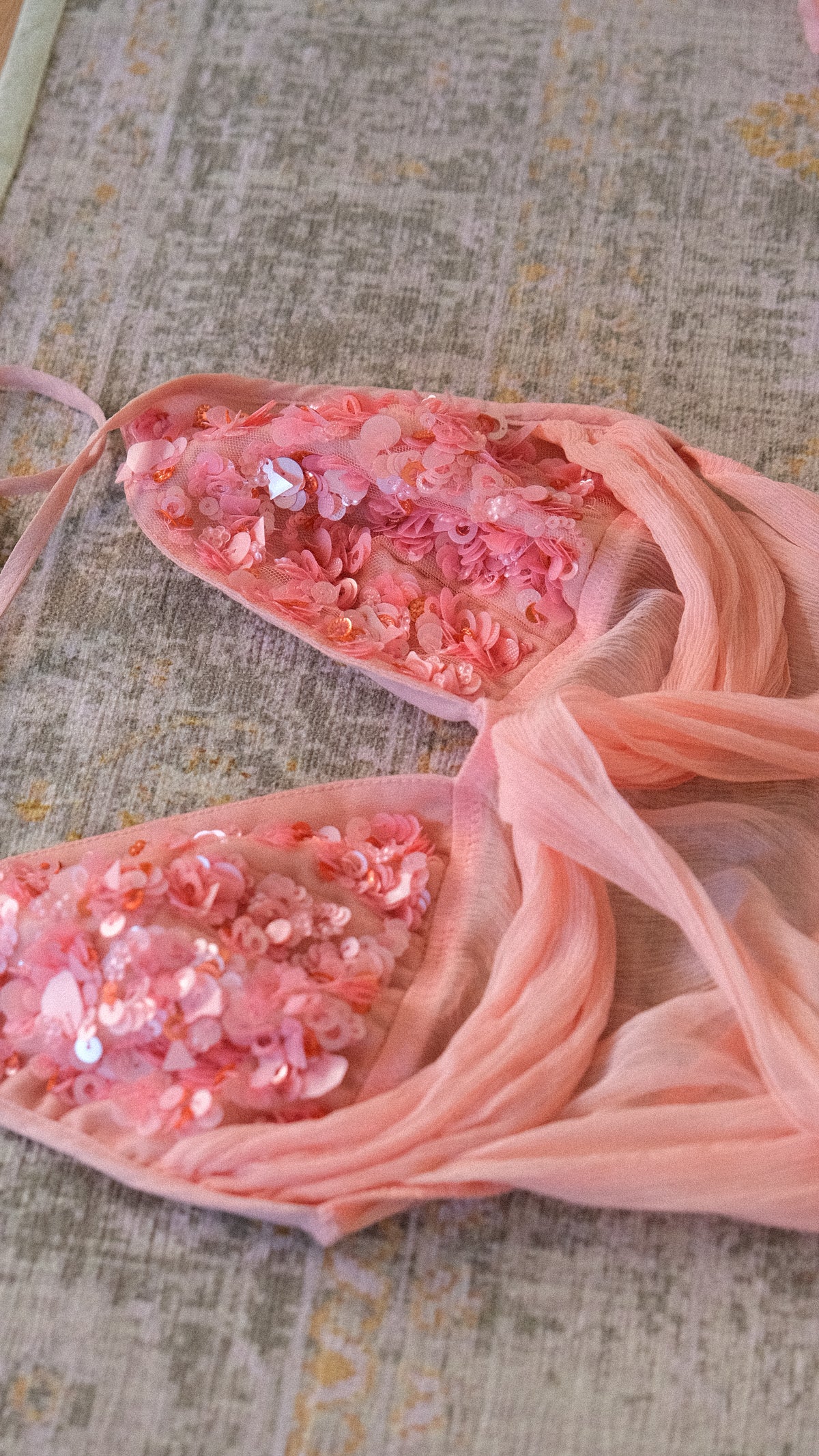 Vintage La Perla soft pink mermaid set (M)
