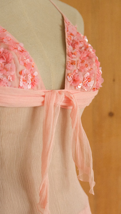 Vintage La Perla soft pink mermaid set (M)