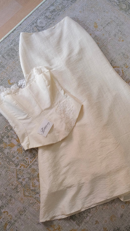 Vintage French bridal 2 piece set (S/M-M)