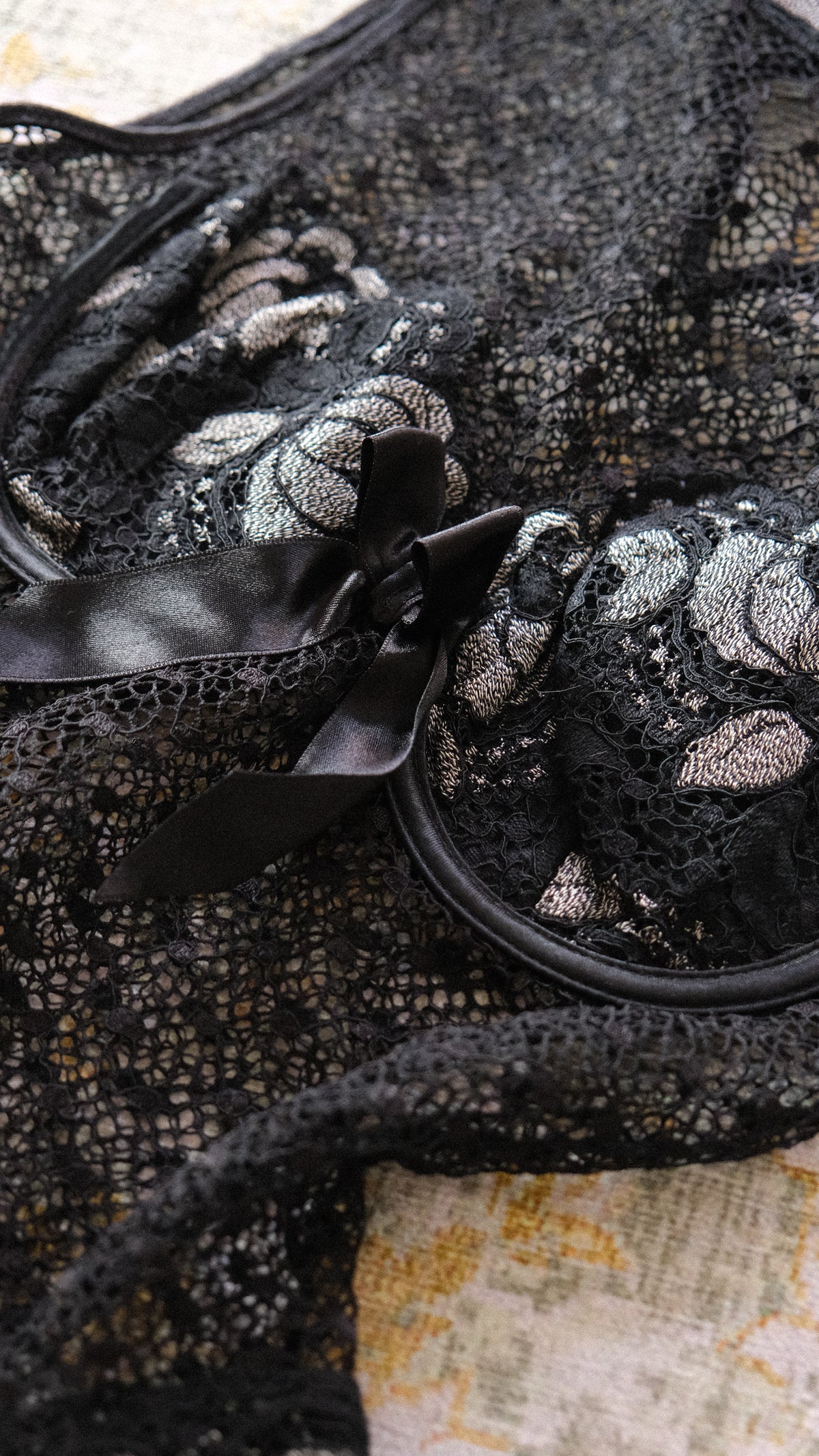 Vintage French lace teddy (70C/32C)