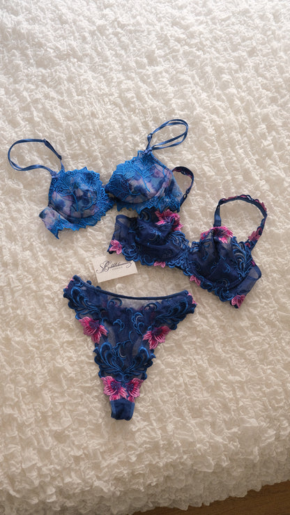 Vintage French floral lingerie set (70D/32D)