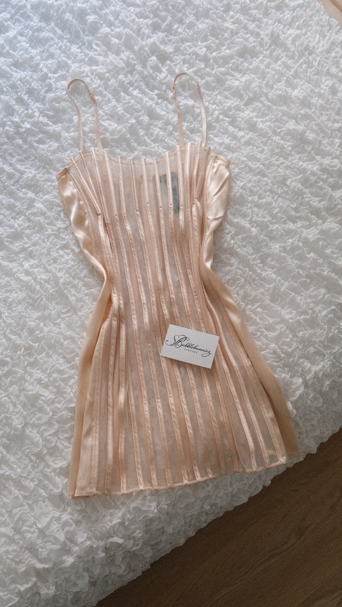 RARE Vintage La Perla Graphique nude babydoll (M)