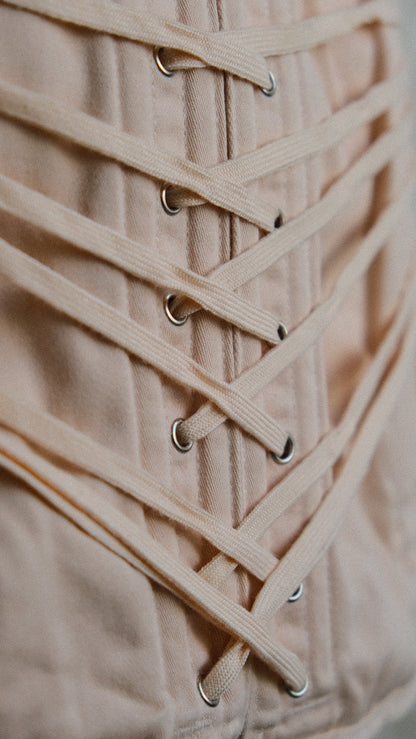 Antique Blush Garter skirt (S/M, M)