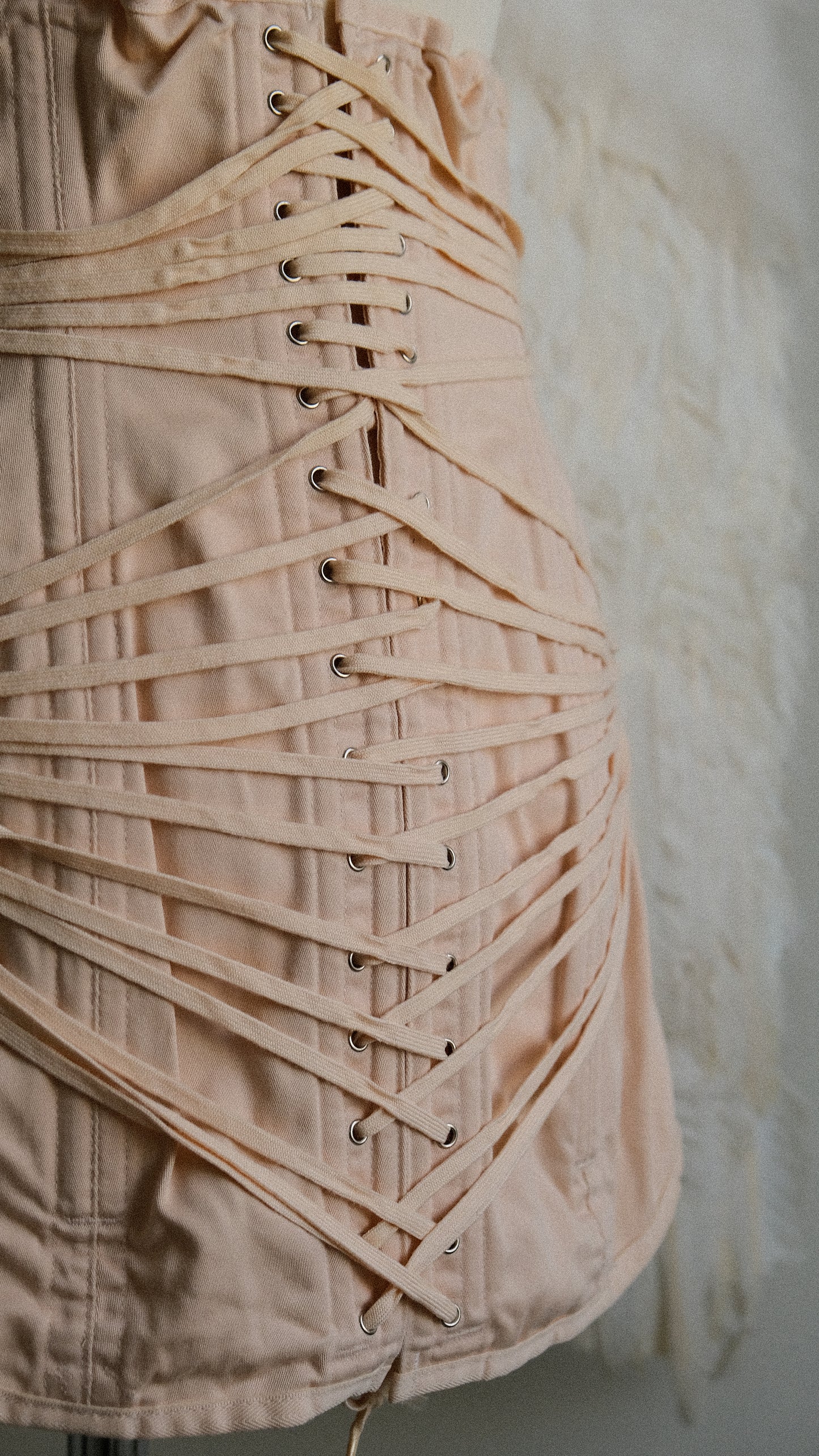 Antique Blush Garter skirt (S/M, M)
