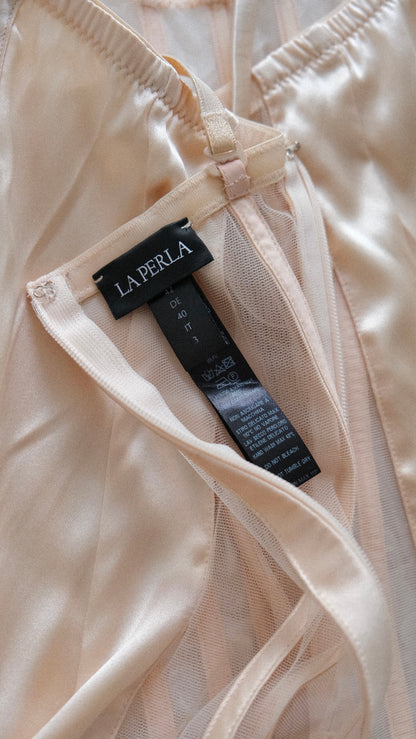 RARE Vintage La Perla Graphique nude babydoll (M)