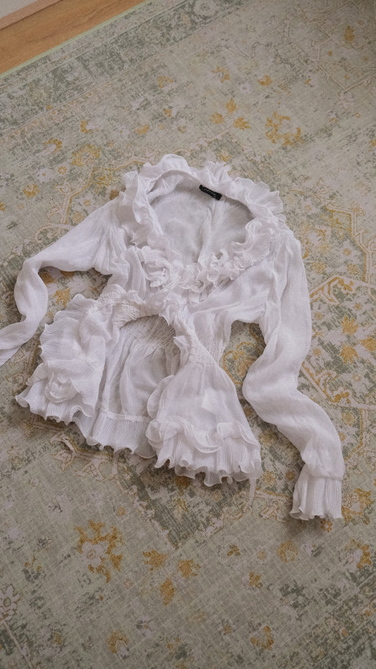 Fairycore Ruffle blouse (M)