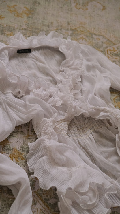 Fairycore Ruffle blouse (M)