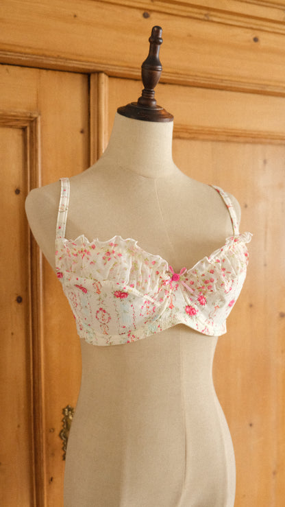 Vintage Chantal Thomass floral bra (75D/34D)