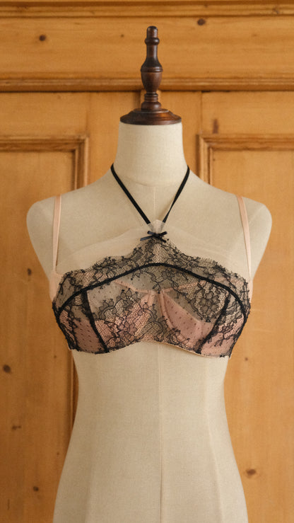 Chantal Thomass lace halter bra (34B/75B)