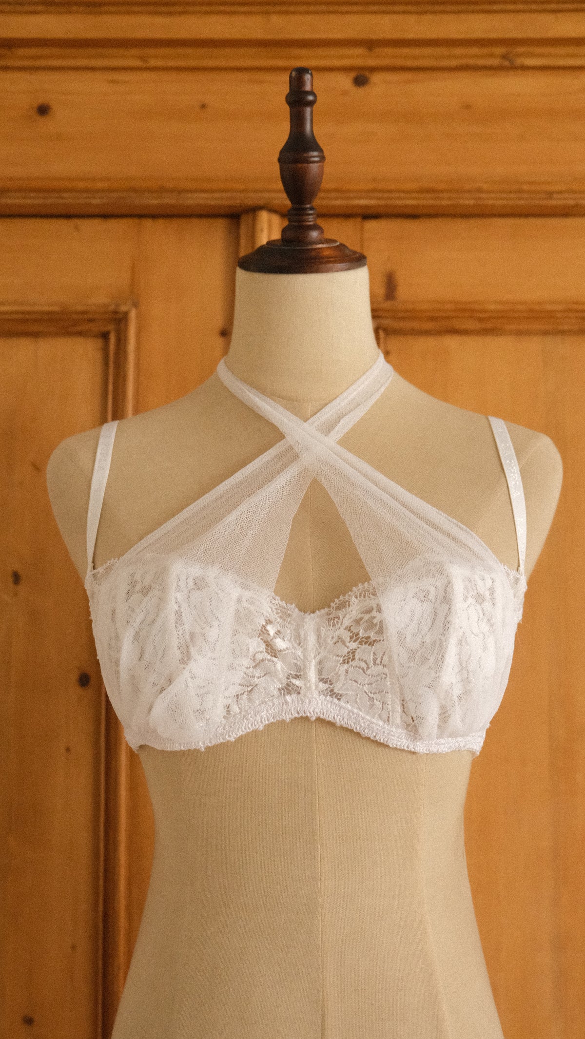 Vintage La Perla sheer bow lingerie set (80B/36B)