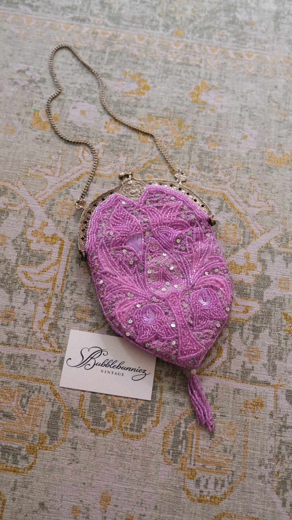 Vintage Noly Fuentes purple clutch