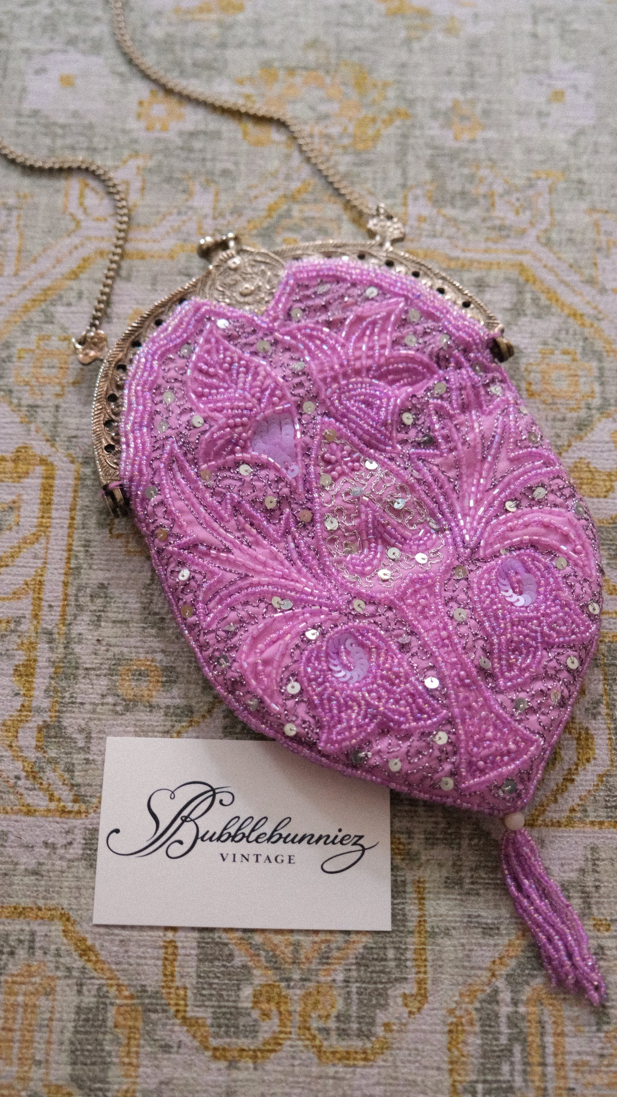 Vintage Noly Fuentes purple clutch