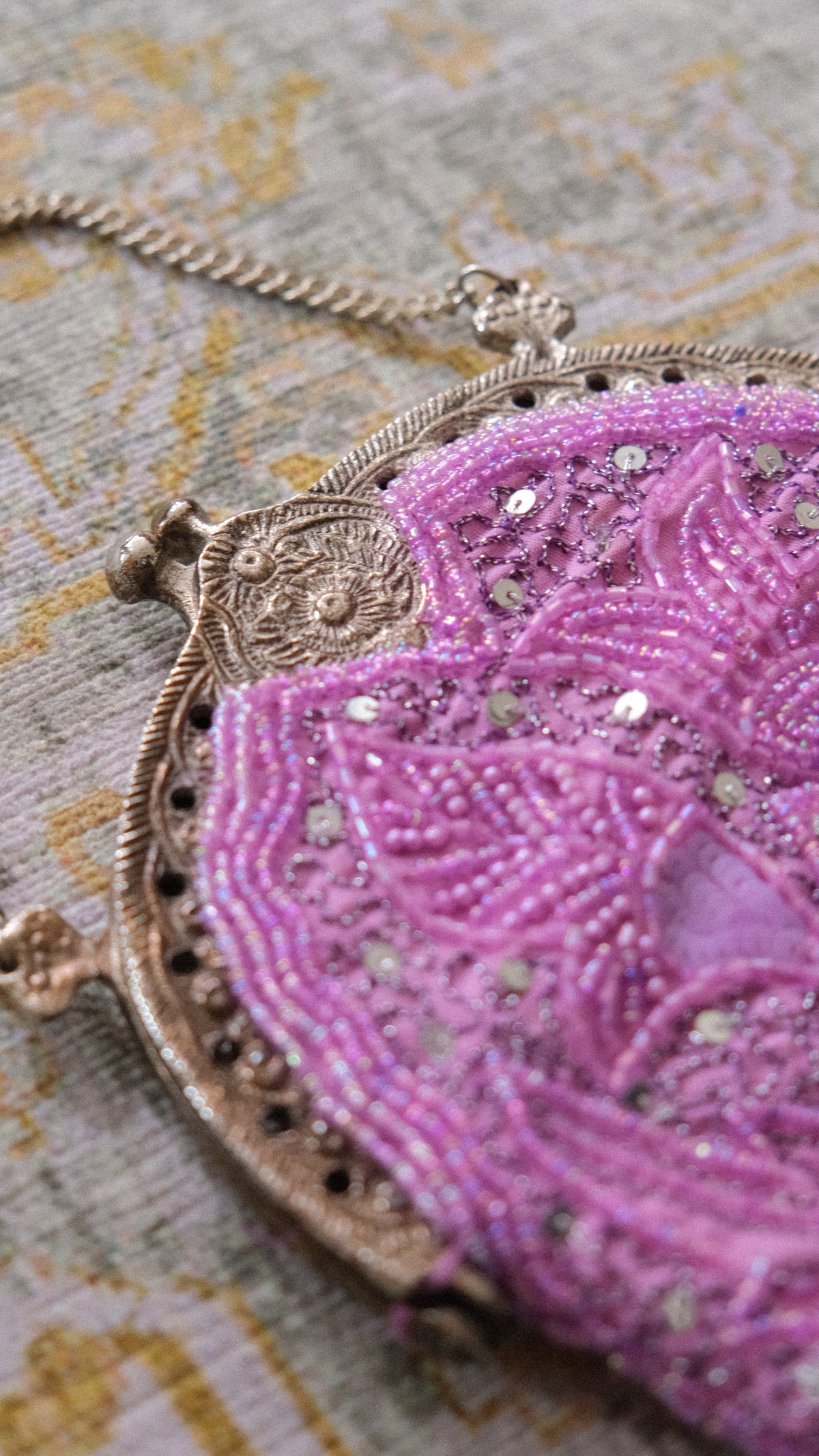 Vintage Noly Fuentes purple clutch