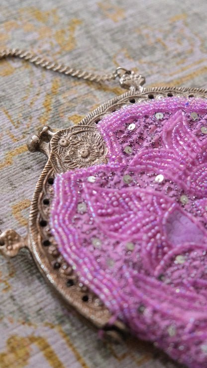 Vintage Noly Fuentes purple clutch