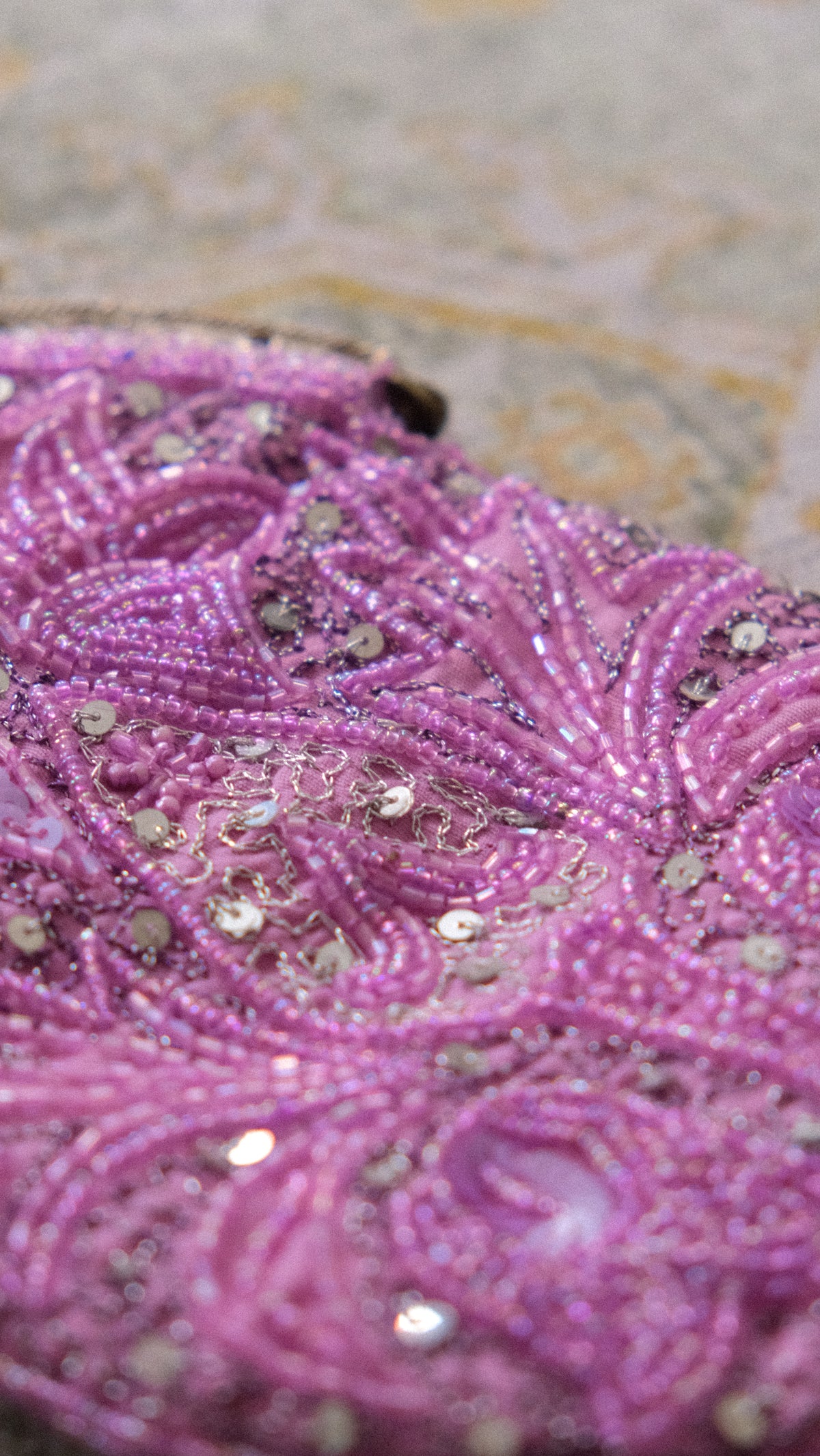 Vintage Noly Fuentes purple clutch