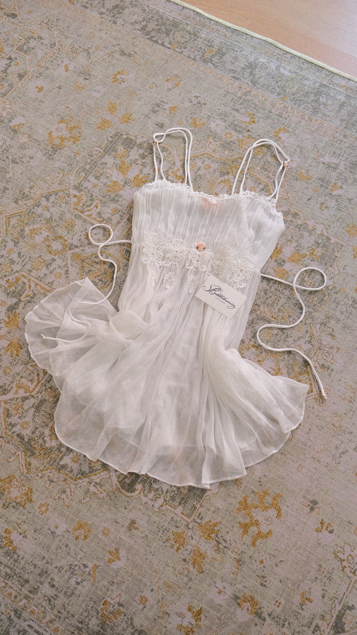 Vintage Flora Nikrooz sheer babydoll dress (S)