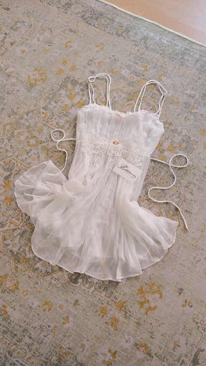 Vintage Flora Nikrooz sheer babydoll dress (S)