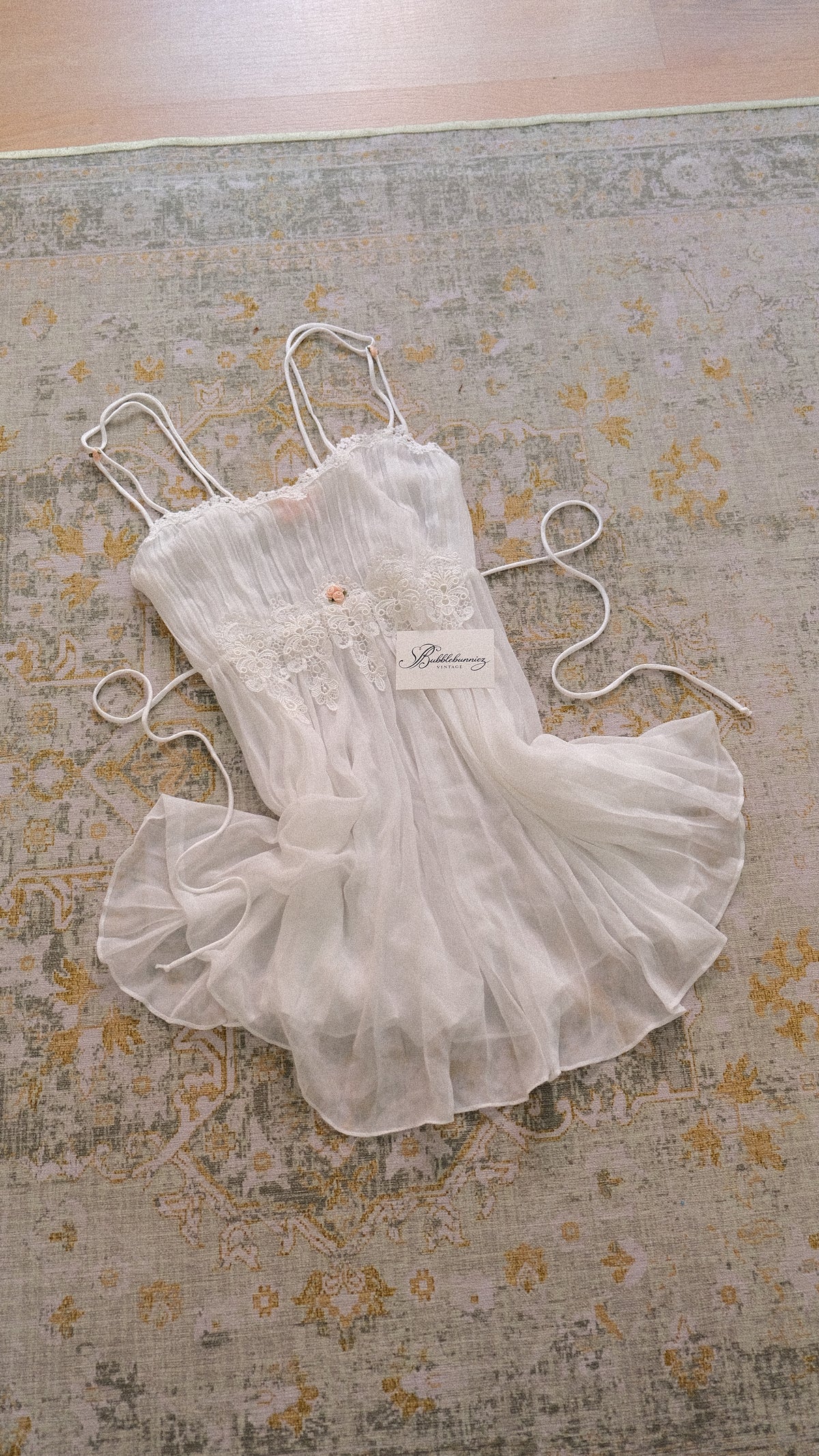 Vintage Flora Nikrooz sheer babydoll dress (S)