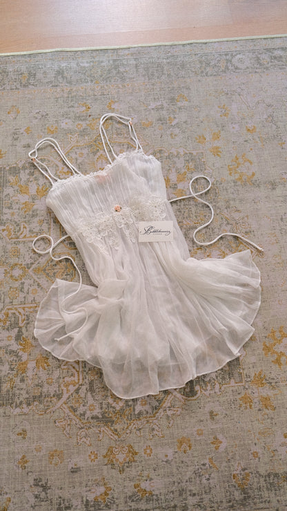 Vintage Flora Nikrooz sheer babydoll dress (S)