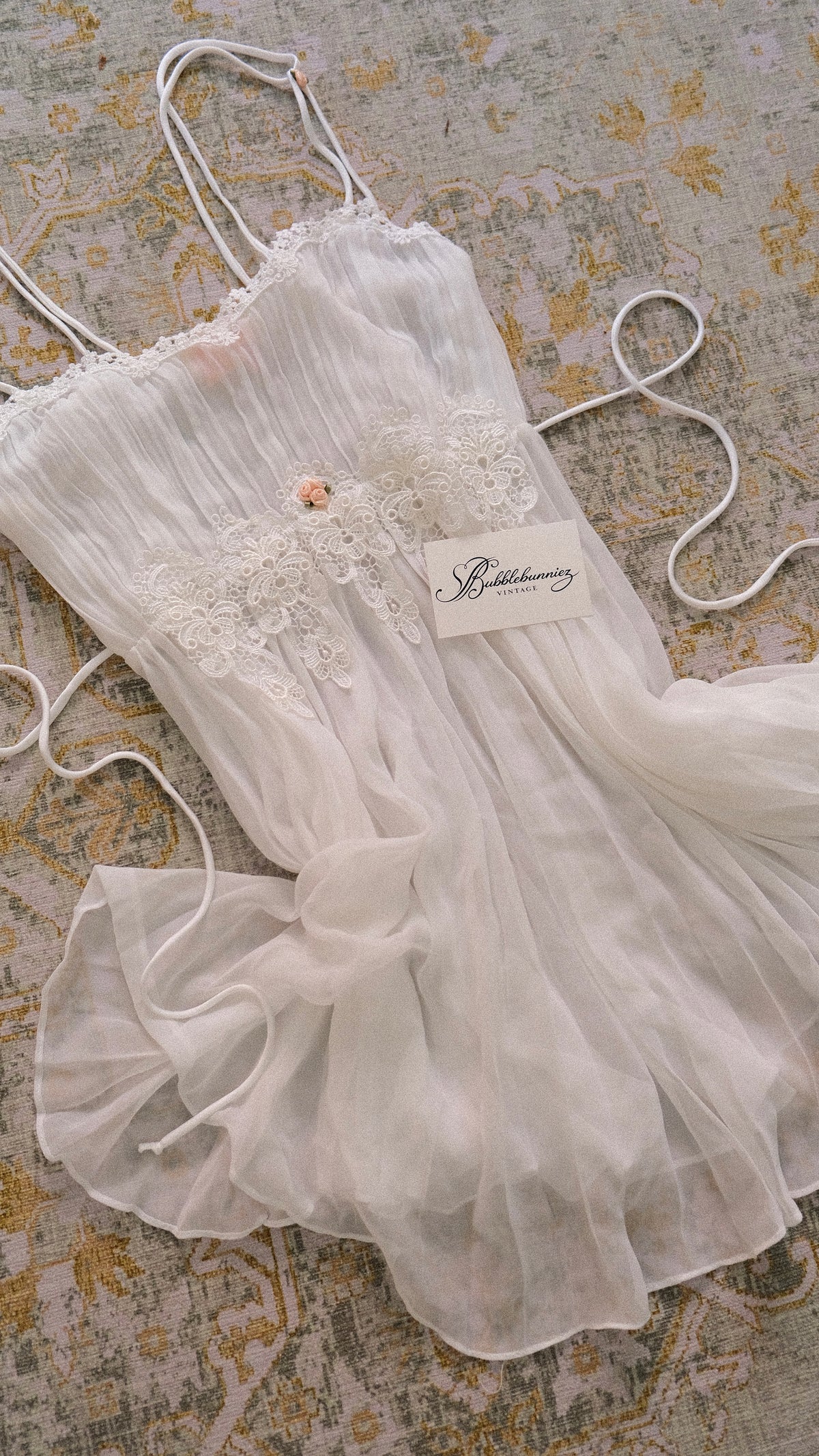 Vintage Flora Nikrooz sheer babydoll dress (S)