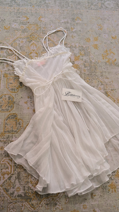 Vintage Flora Nikrooz sheer babydoll dress (S)