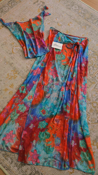 Vintage Italian 2 piece beachwear set (L)