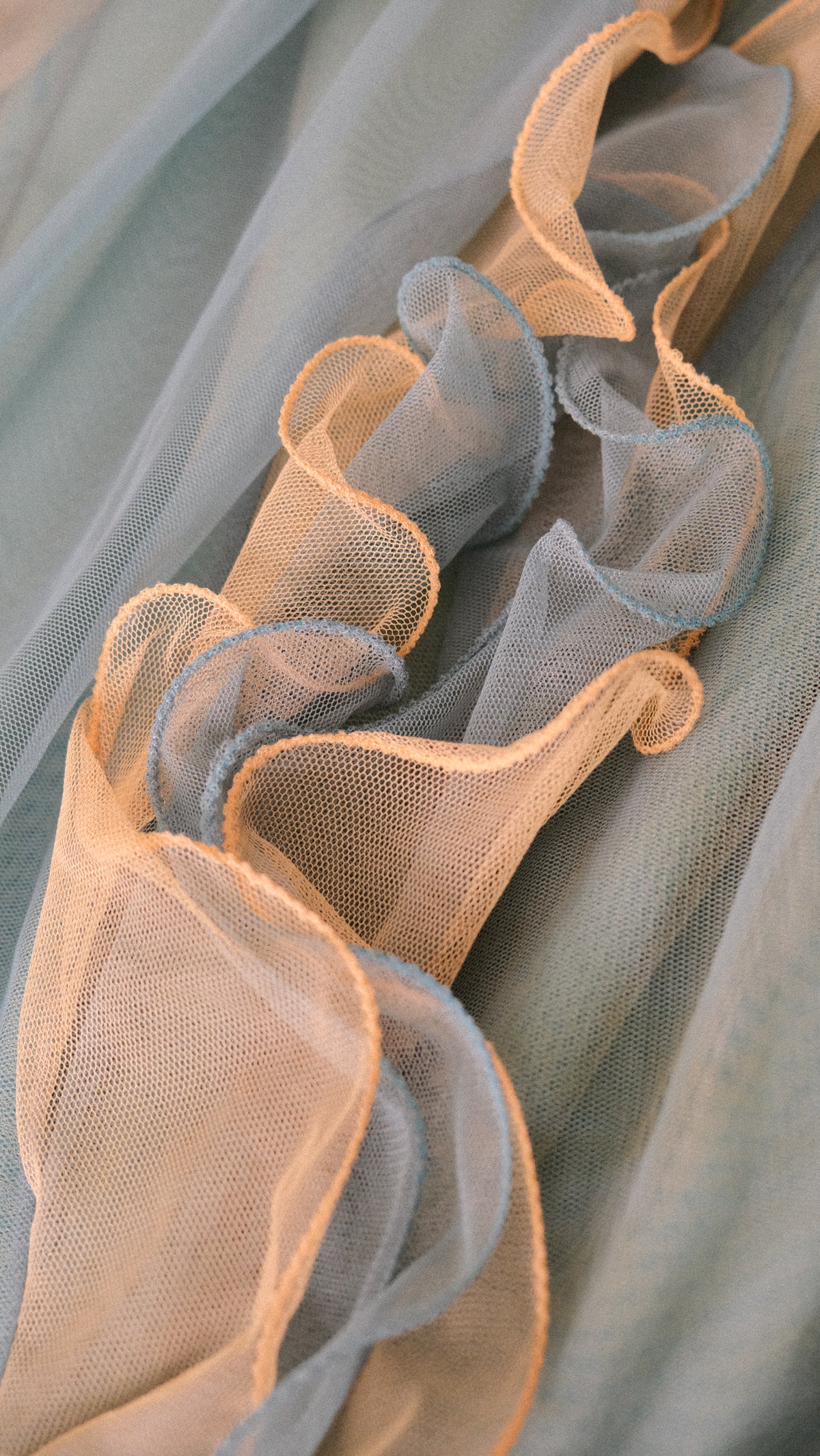 Ruffled mermaid bustier dress (M)