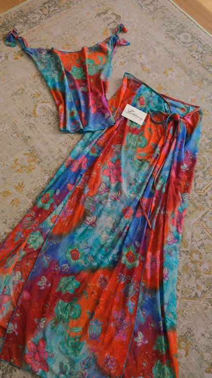Vintage Italian 2 piece beachwear set (L)