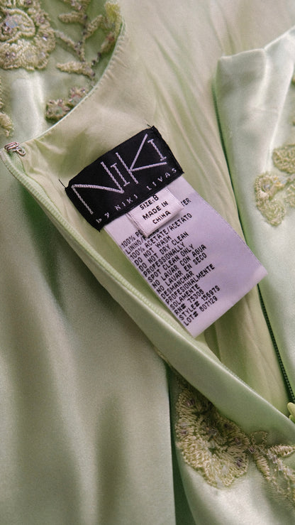 Vintage Niki Livas mint green fairy dress (M)