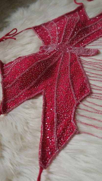 Hotpink Butterfly top (ONE SIZE)