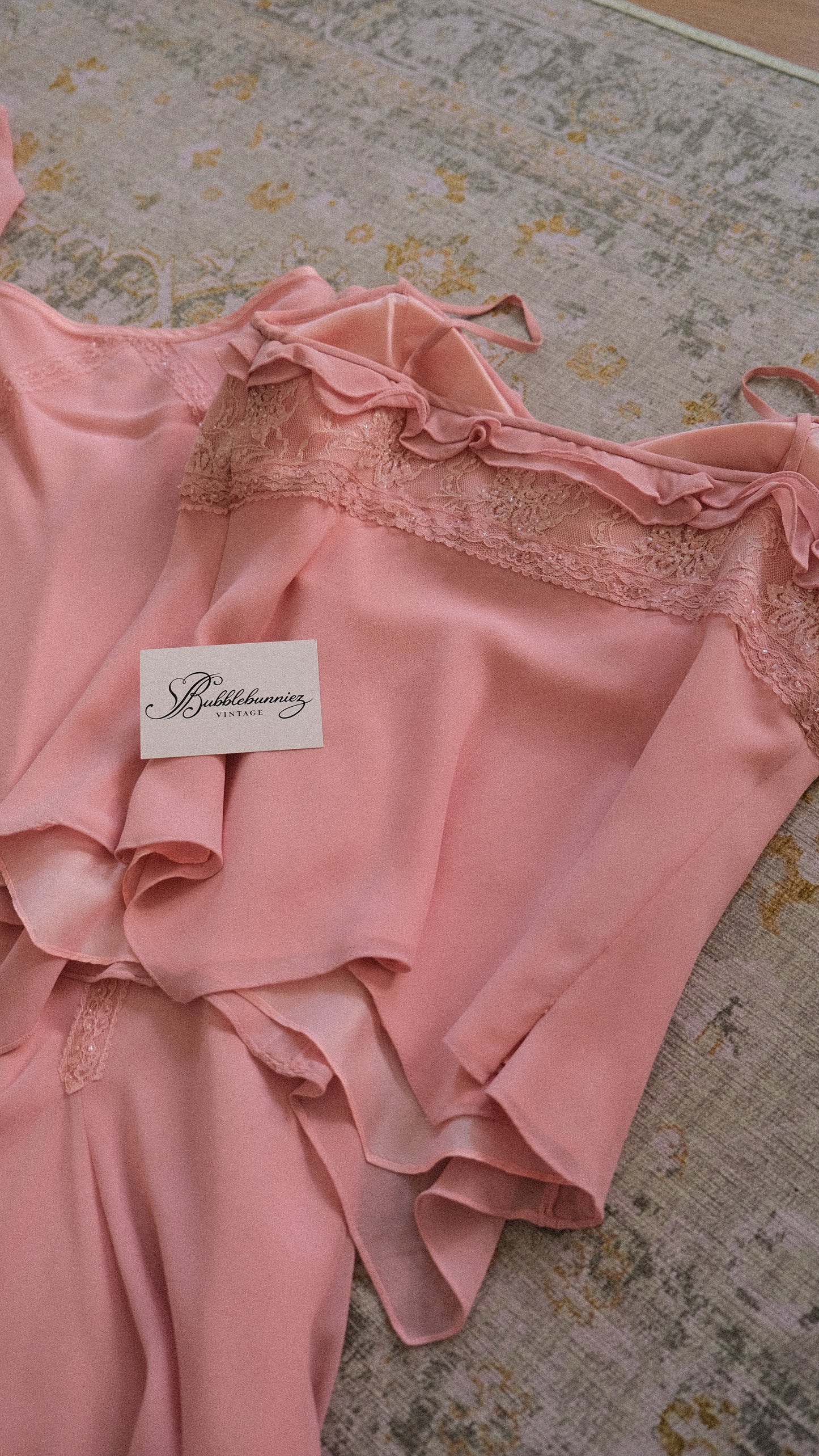 Vintage soft pink 3 piece set (XS/S-S)