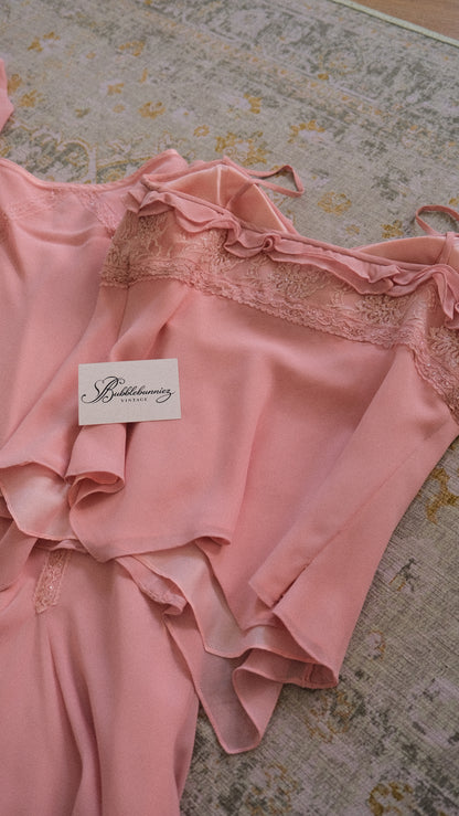 Vintage soft pink 3 piece set (XS/S-S)