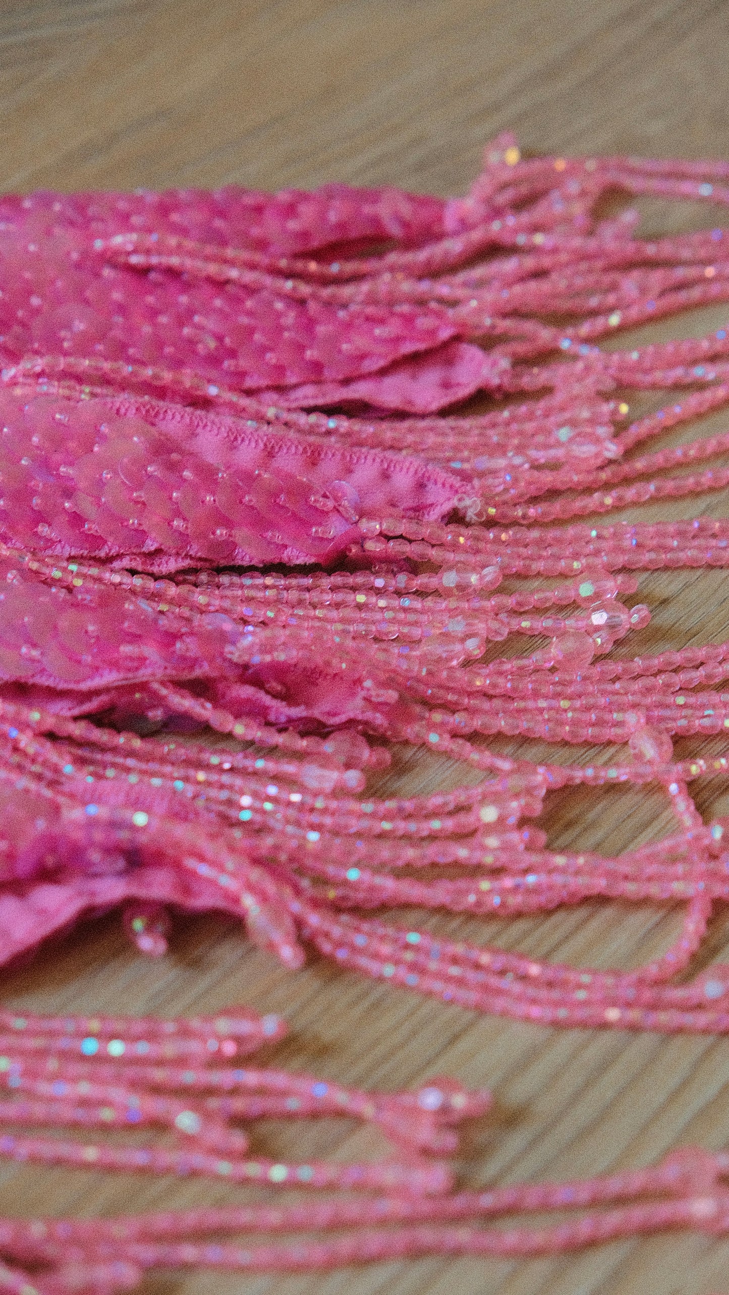 Hotpink one of one sequin 3 piece set (S-M)