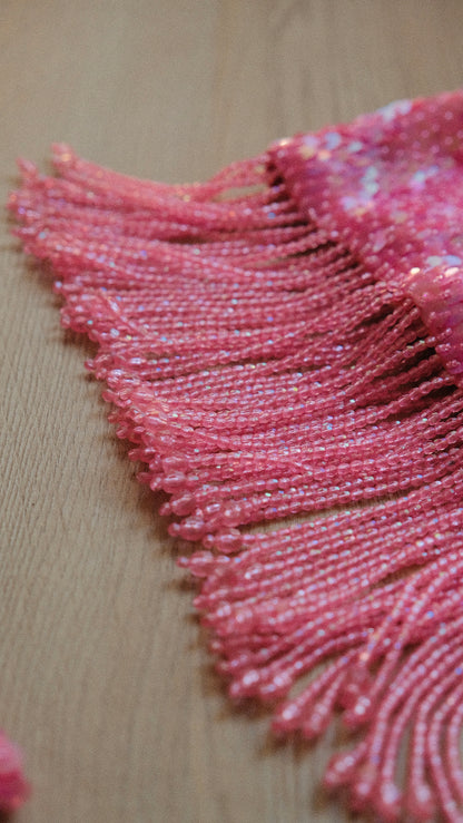 Hotpink one of one sequin 3 piece set (S-M)