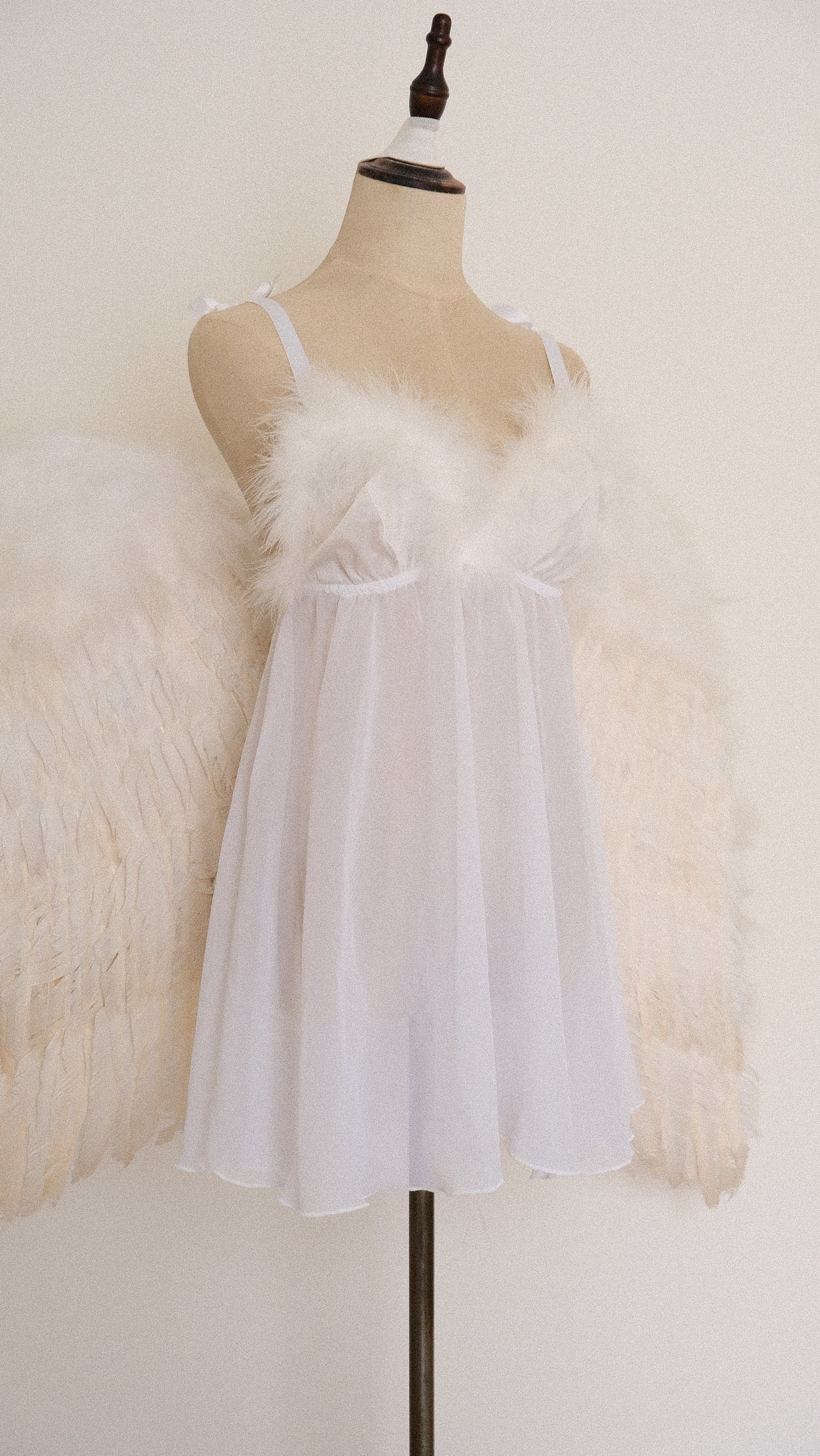 Angelic French mesh babydoll (S)