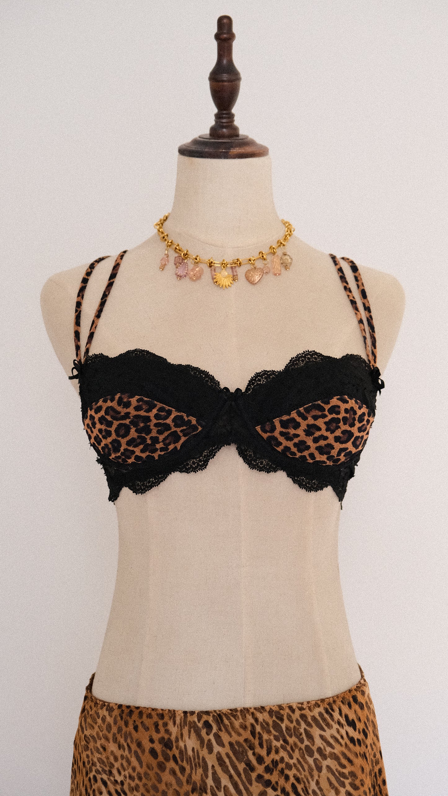 Vintage French Animal print bra (34B/75B)