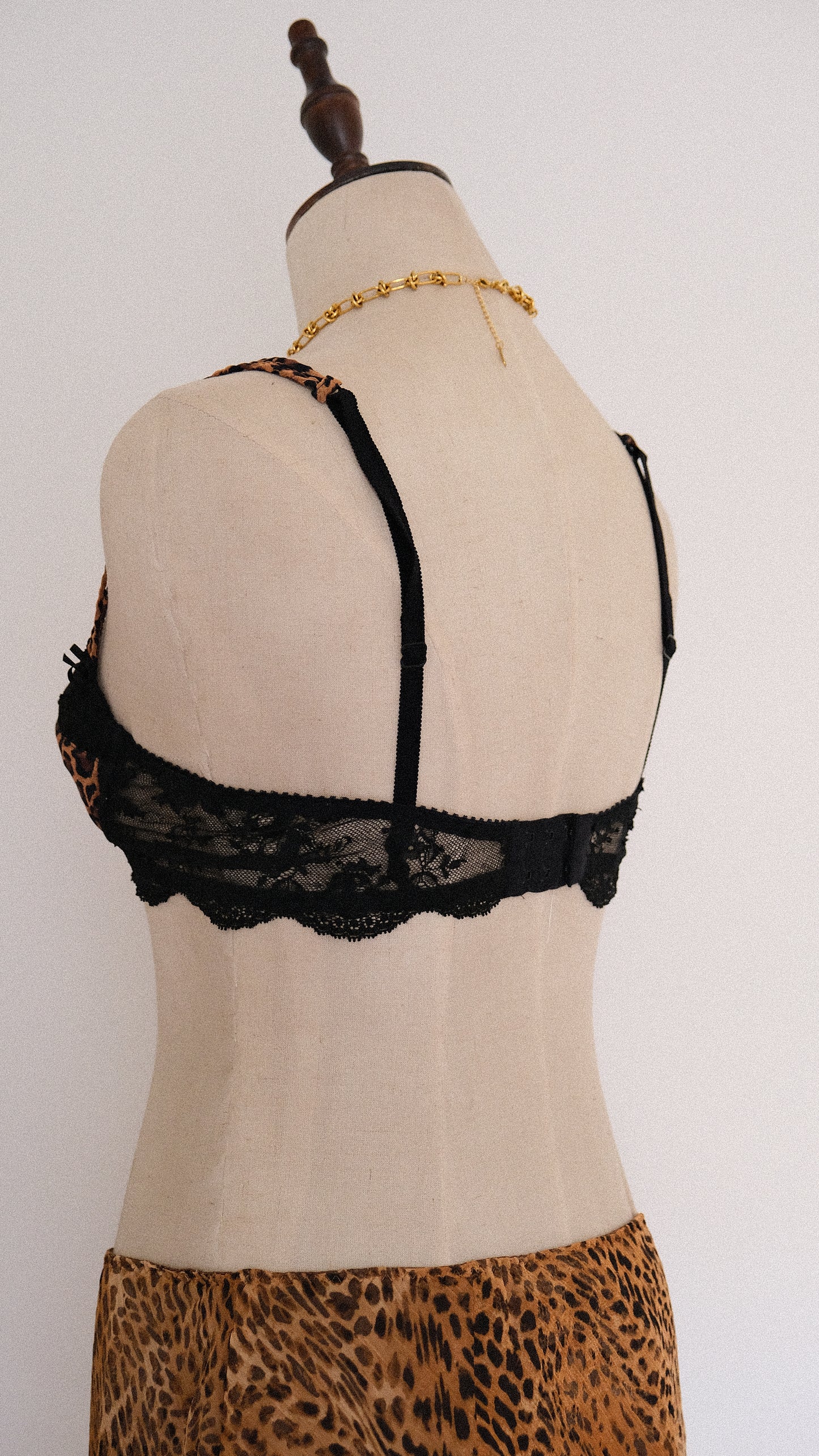 Vintage French Animal print bra (34B/75B)