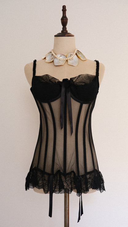 Vintage French Dusk corset (36B/80B)