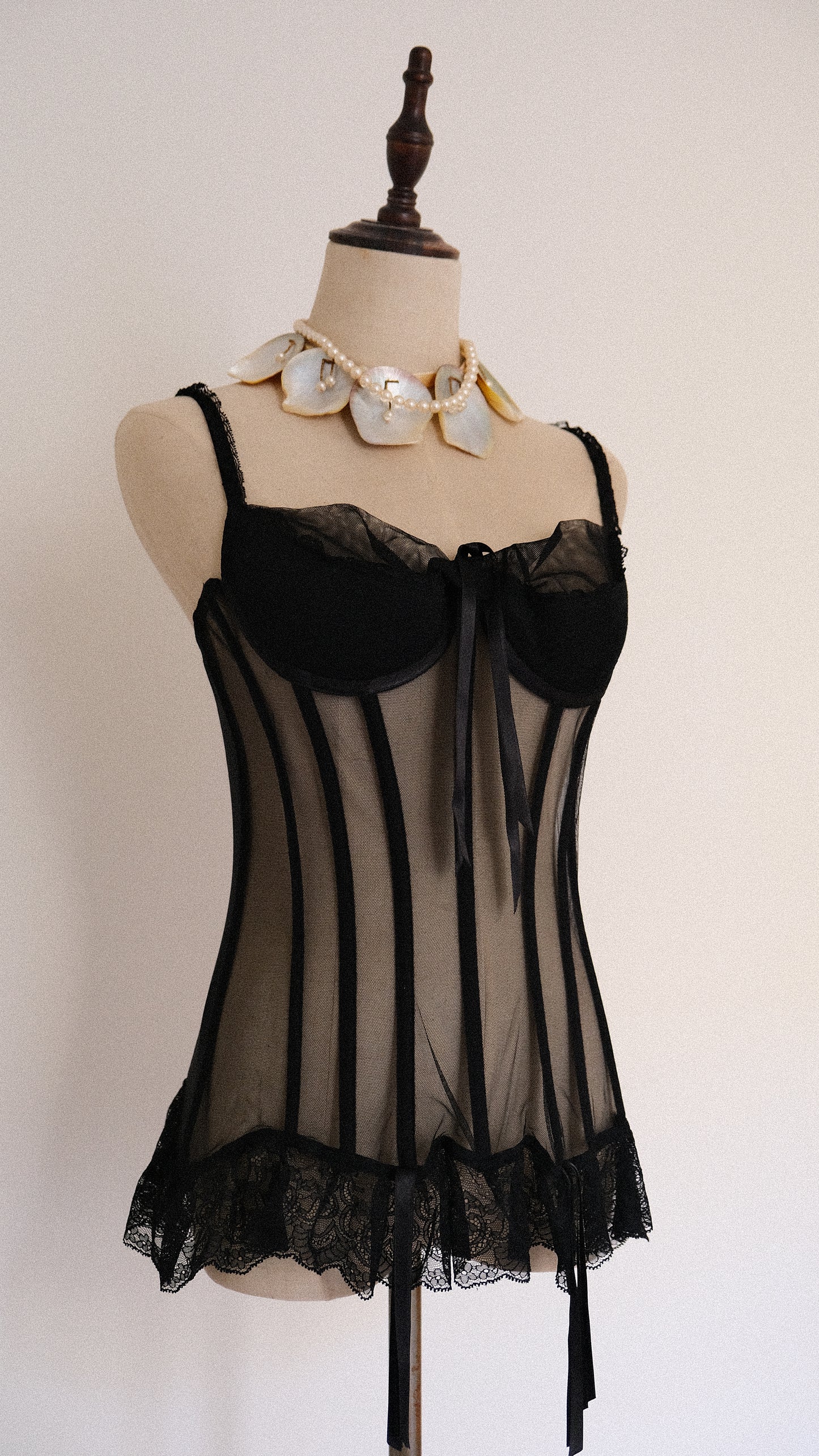 Vintage French Dusk corset (36B/80B)