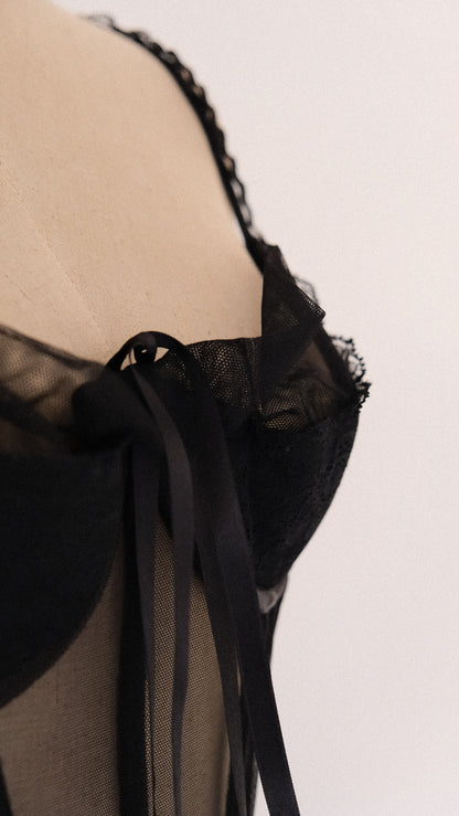 Vintage French Dusk corset (36B/80B)