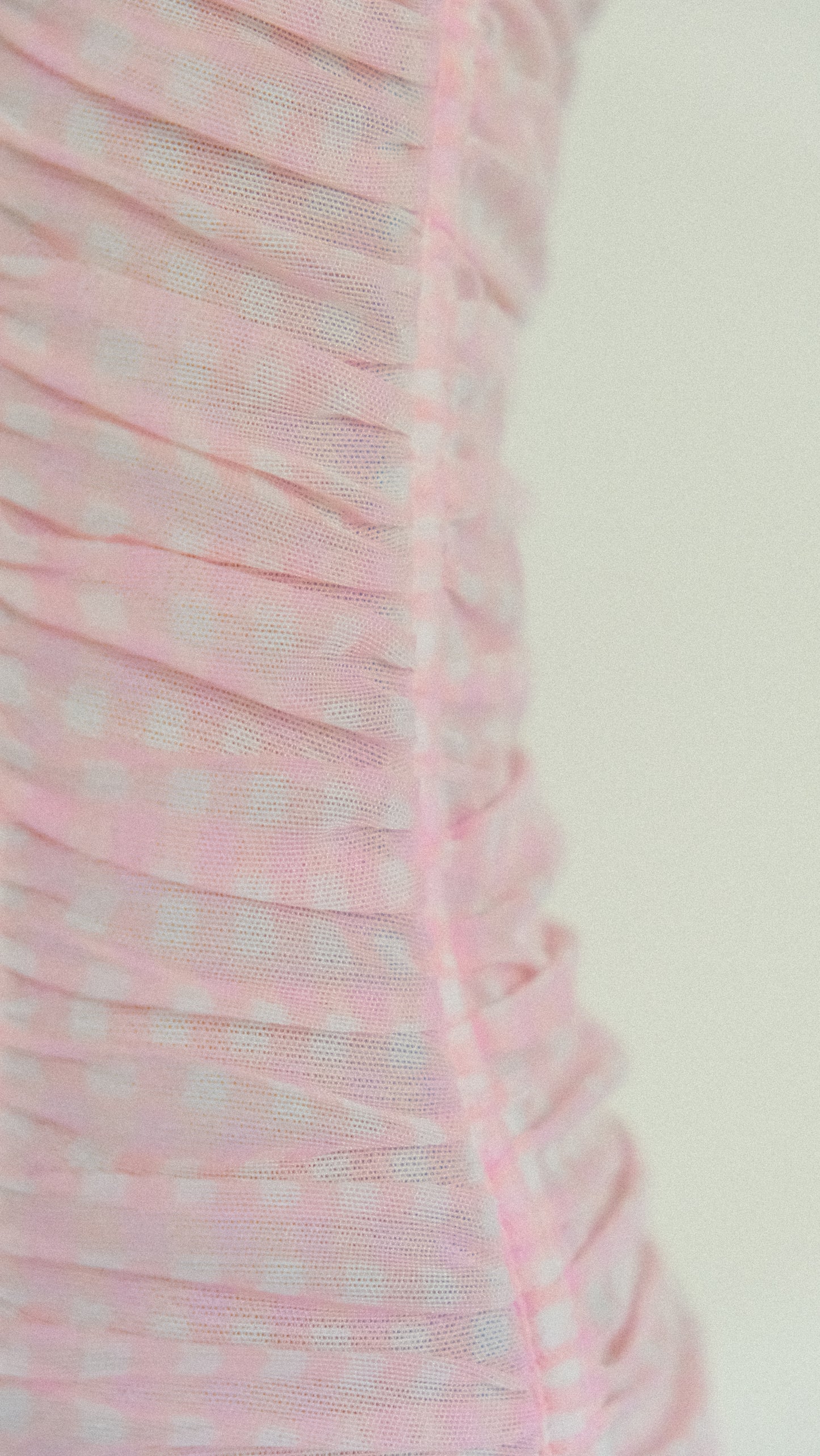 Vintage French Pink Checkered Ruffle corset (34B/75B)